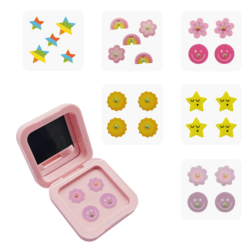 Portable Lovely Multi-Color And Multi-Shape Mirror Box Acne Patch