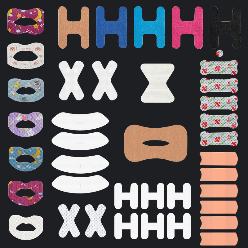 Portable Non-Woven Hypoallergenic Sleep Closed Mouth Sticker
