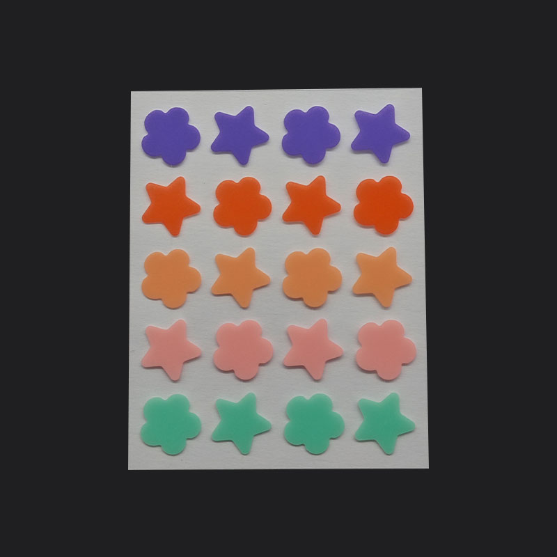 Boxed 20-grain Medical Grade Highly Absorbent Mild Colorful Flower and Star Acne Patches