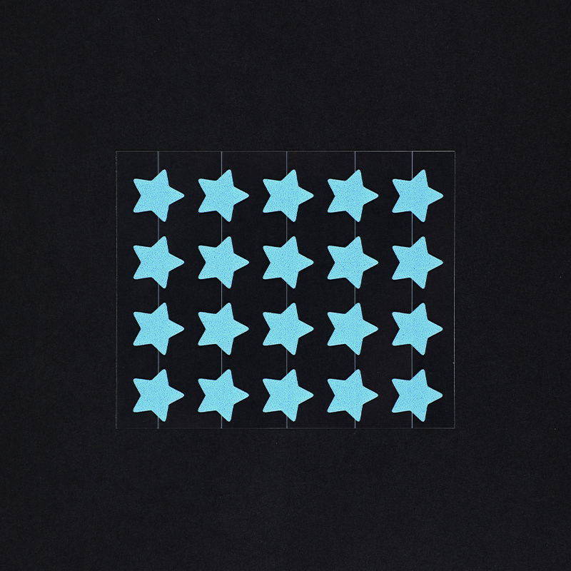 20pcs Blue Pentagram Straight Blade Acne Patch/Hydrocolloid Dressing（20 Pieces Size: This Set Contains 20*Patches. 12 mm (20 Pieces) ）