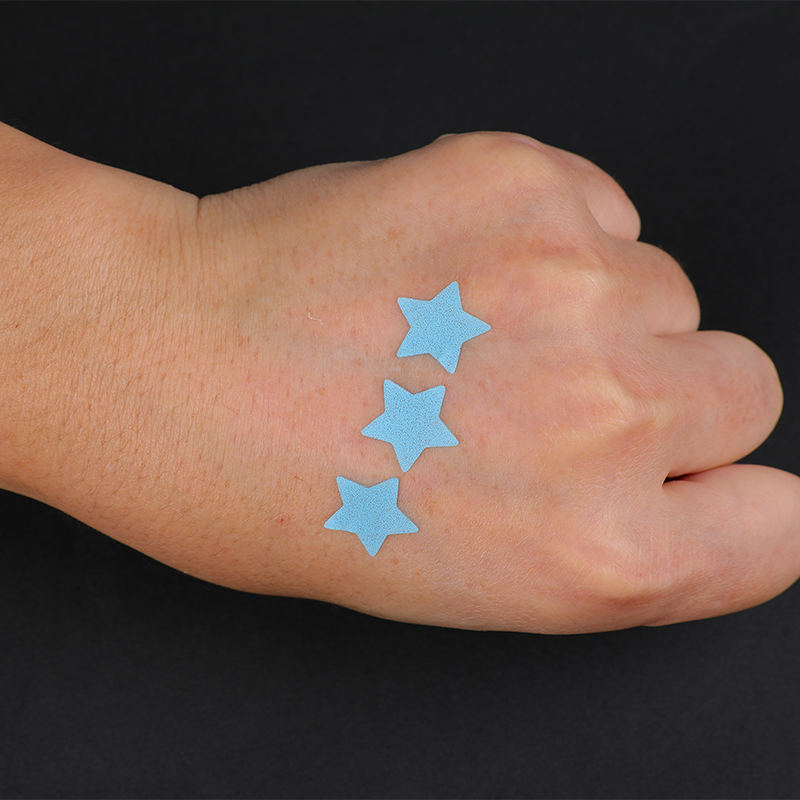 20pcs Blue Pentagram Straight Blade Acne Patch/Hydrocolloid Dressing（20 Pieces Size: This Set Contains 20*Patches. 12 mm (20 Pieces) ）