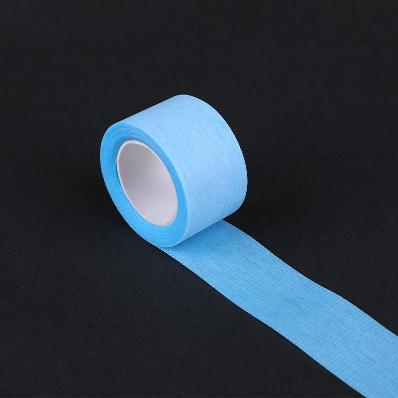 Blue Non-Woven Fabric Silicone Gel Tape Roll for Scar Treatment